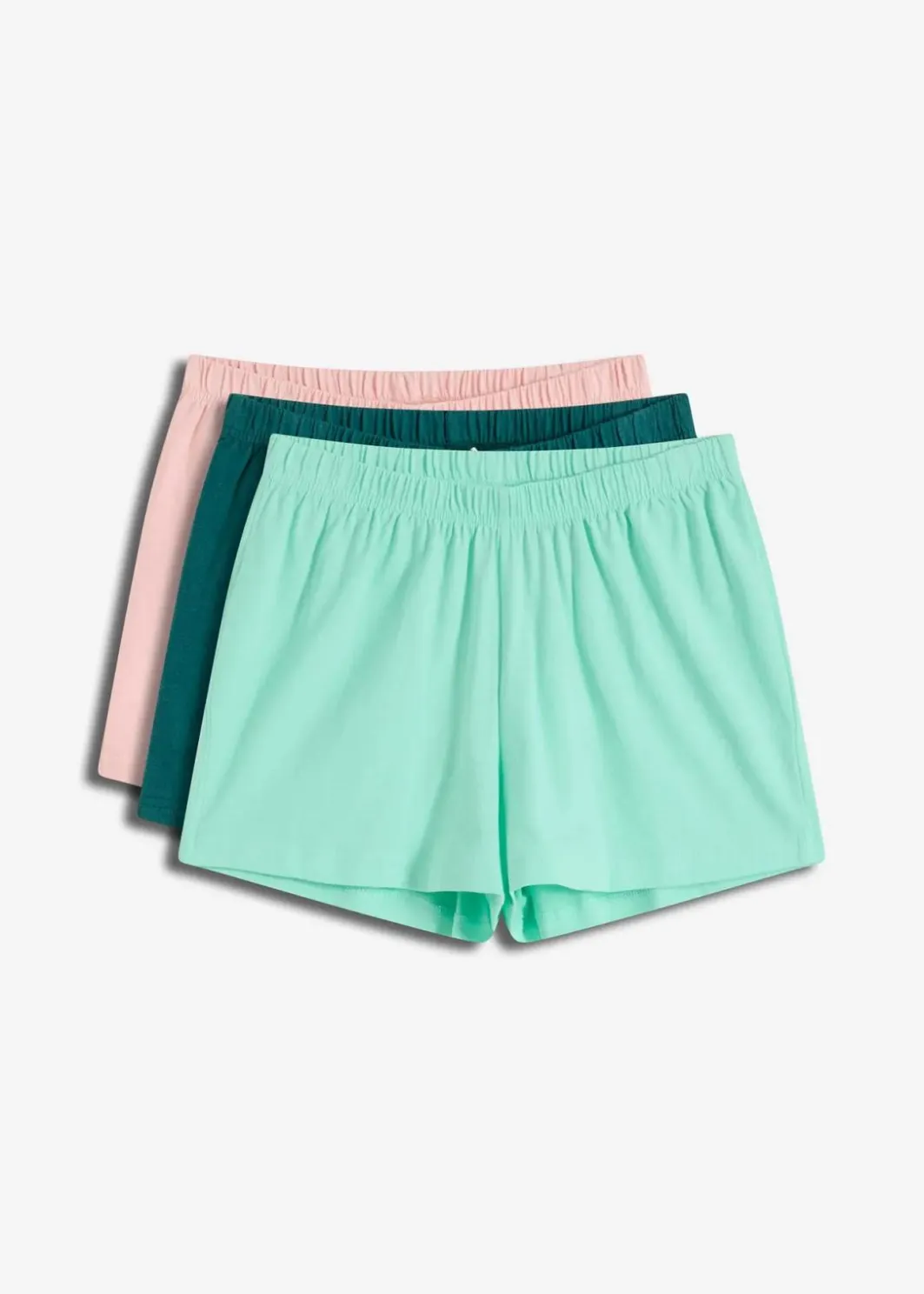 Damen bonprix Wäsche·Nachtwäsche|Nachhaltigere Materialien|Schlaf Shorts (3er Pack)