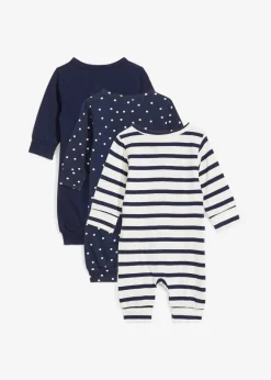 Sale Schlafoverall aus reiner Bio-Baumwolle (3er Pack) Kinder Overalls & Sets|Mehrfachpacks