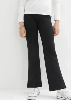 Kinder bonprix Mädchen 9-16 Jahre·Hosen & Leggings|Mädchen 2-8 Jahre·Nachhaltigere Materialien|Schlaghose aus Bio-Baumwoll-Mix mit seitlichen Schlitzen