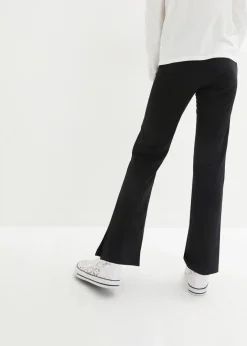 Kinder bonprix Mädchen 9-16 Jahre·Hosen & Leggings|Mädchen 2-8 Jahre·Nachhaltigere Materialien|Schlaghose aus Bio-Baumwoll-Mix mit seitlichen Schlitzen