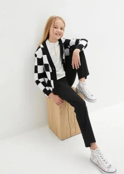 Kinder bonprix Mädchen 9-16 Jahre·Hosen & Leggings|Mädchen 2-8 Jahre·Nachhaltigere Materialien|Schlaghose aus Bio-Baumwoll-Mix mit seitlichen Schlitzen