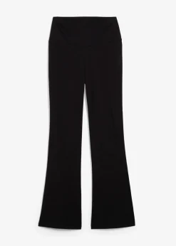 Damen bonprix Basics|Hosen|Schlaghose aus Bio-Baumwolle mit Stretch