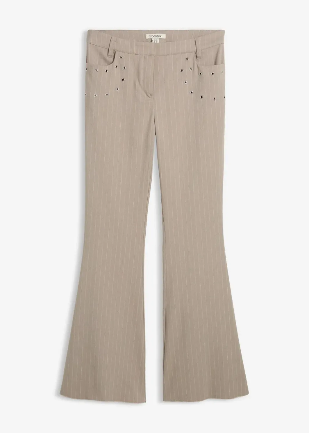 Damen bonprix Hosen|Nachhaltigere Materialien|Schlaghose aus fließendem Viskose-Mix
