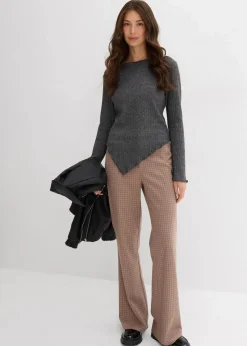 New Schlaghose mit hohem Bund Damen Nachhaltigere Materialien|Hosen