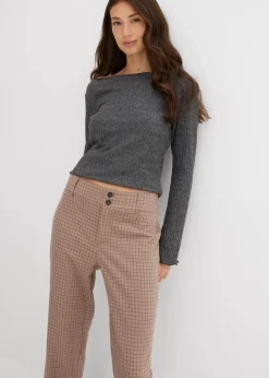 New Schlaghose mit hohem Bund Damen Nachhaltigere Materialien|Hosen