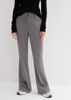 Schlaghose mit hohem Bund Damen Hosen|Nachhaltigere Materialien