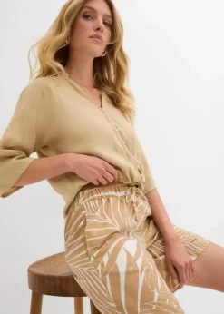 Hot Schlupf-Bermuda Damen Nachhaltigere Materialien|Hosen