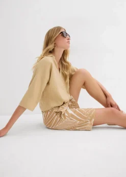 Hot Schlupf-Bermuda Damen Nachhaltigere Materialien|Hosen