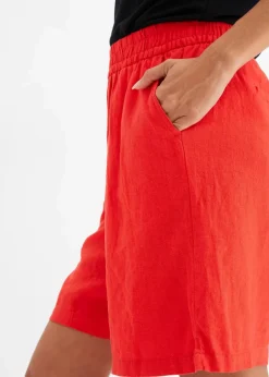 Best Schlupf-Bermuda aus luftigem Leinen-Mix Damen Nachhaltigere Materialien|Hosen