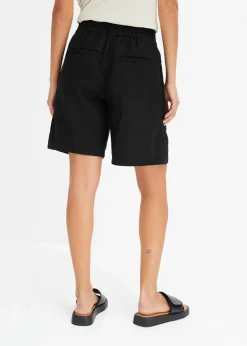 Discount Schlupf-Bermuda aus luftigem Leinen-Mix Damen Bekleidung·Outdoorbekleidung|Bekleidung·Kleider