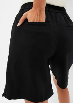 Discount Schlupf-Bermuda aus luftigem Leinen-Mix Damen Bekleidung·Outdoorbekleidung|Bekleidung·Kleider