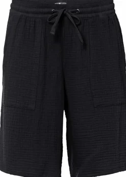 Sale Schlupf-Bermuda aus Musselin Damen Nachhaltigere Materialien|Hosen