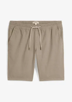 Clearance Schlupf-Bermuda aus reiner Baumwolle, Regular Fit Herren Große Größen|Shorts