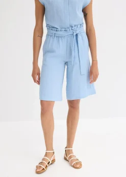 Damen bonprix Nachhaltigere Materialien|Hosen|Schlupf-Bermuda aus Viskose-Mix