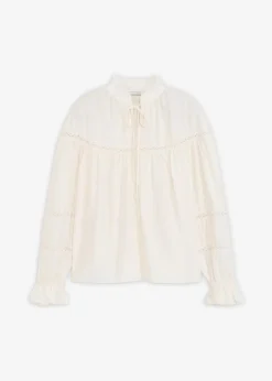Damen bonprix Blusen & Tuniken|Bekleidung·Jacken & Mäntel|Schlupfbluse aus feinem Viskose-Mix