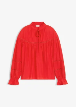 Damen bonprix Bekleidung·Jacken & Mäntel|Blusen & Tuniken|Schlupfbluse aus feinem Viskose-Mix
