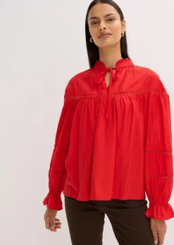 Damen bonprix Bekleidung·Jacken & Mäntel|Blusen & Tuniken|Schlupfbluse aus feinem Viskose-Mix