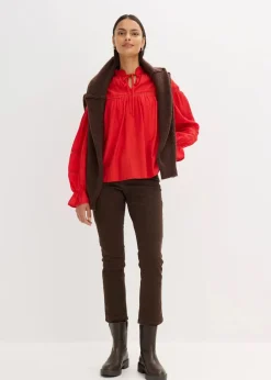 Damen bonprix Bekleidung·Jacken & Mäntel|Blusen & Tuniken|Schlupfbluse aus feinem Viskose-Mix