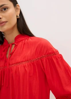 Damen bonprix Bekleidung·Jacken & Mäntel|Blusen & Tuniken|Schlupfbluse aus feinem Viskose-Mix