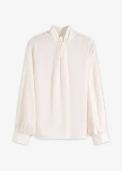 New Schlupfbluse aus fließendem Satin Damen Bekleidung·Jacken & Mäntel|Blusen & Tuniken