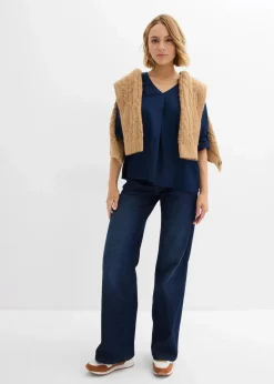 Sale Schlupfbluse aus fließender Viskose Damen Bekleidung·Jacken & Mäntel|Blusen & Tuniken