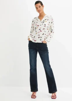 Damen bonprix Bekleidung·Jacken & Mäntel|Blusen & Tuniken|Schlupfbluse aus fließender Viskose