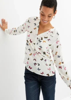 Damen bonprix Bekleidung·Jacken & Mäntel|Blusen & Tuniken|Schlupfbluse aus fließender Viskose