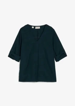 Schlupfbluse aus fließender Viskose Damen Blusen & Tuniken|Bekleidung·Jacken & Mäntel