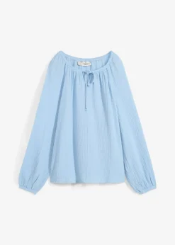 New Schlupfbluse aus luftigem Musselin Damen Blusen & Tuniken|Bekleidung·Jacken & Mäntel