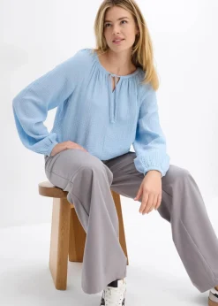 New Schlupfbluse aus luftigem Musselin Damen Blusen & Tuniken|Bekleidung·Jacken & Mäntel