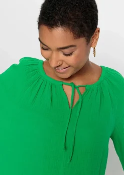 Damen bonprix Blusen & Tuniken|Bekleidung·Jacken & Mäntel|Schlupfbluse aus luftigem Musselin