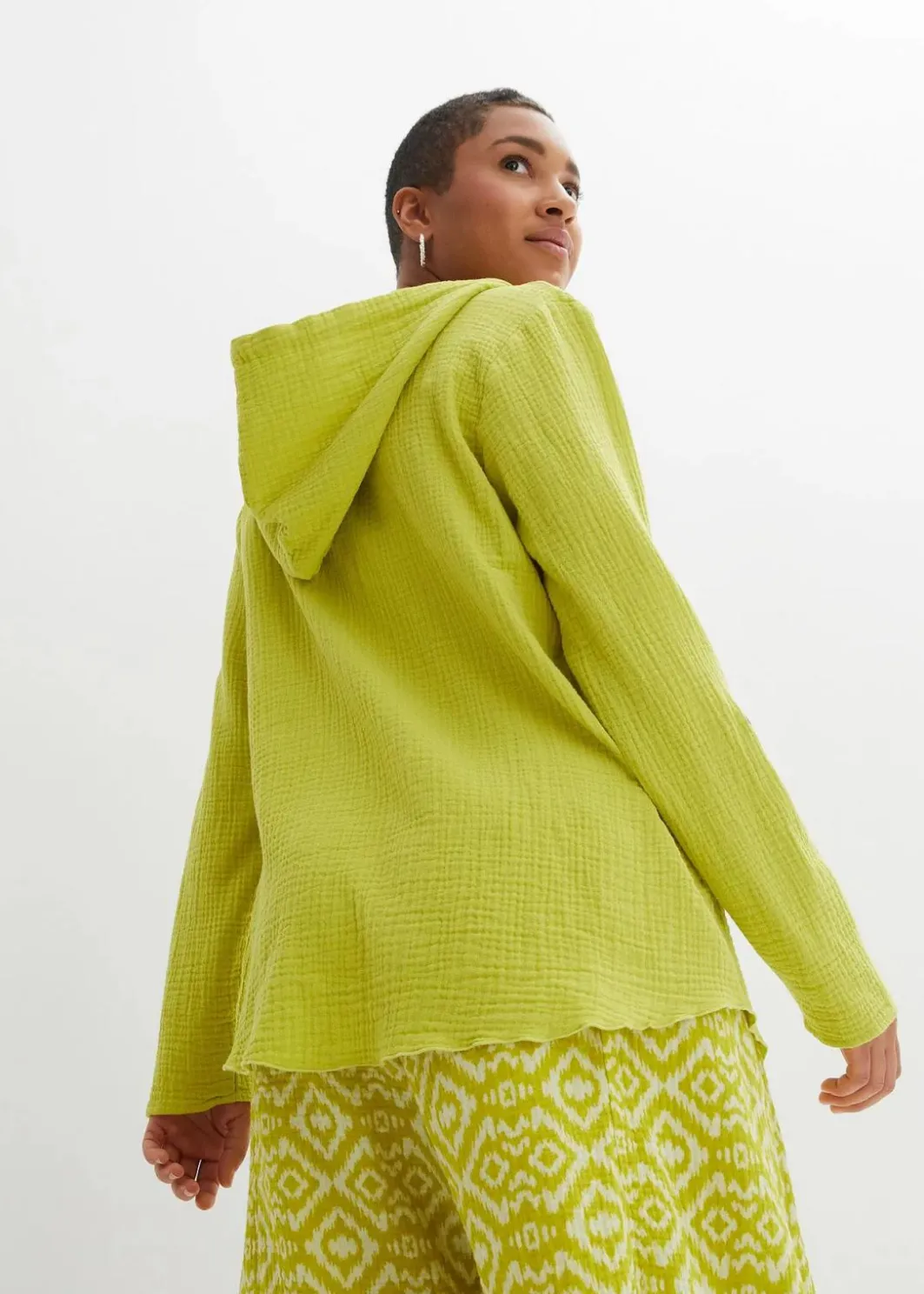 Damen bonprix Blusen & Tuniken|Bekleidung·Jacken & Mäntel|Schlupfbluse aus luftigem Musselin
