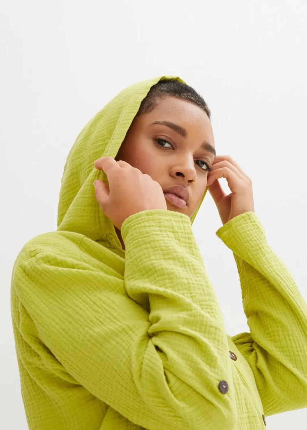 Damen bonprix Blusen & Tuniken|Bekleidung·Jacken & Mäntel|Schlupfbluse aus luftigem Musselin