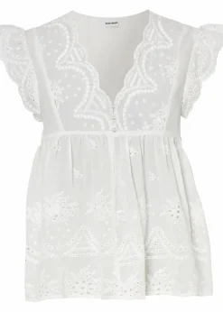 Clearance Schlupfbluse aus reiner Baumwolle Damen Bekleidung·Jacken & Mäntel|Blusen & Tuniken
