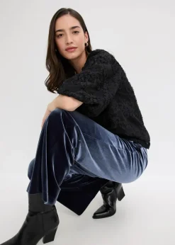 Damen bonprix Bekleidung·Jacken & Mäntel|Blusen & Tuniken|Schlupfbluse mit strukturiertem Blumen-Muster