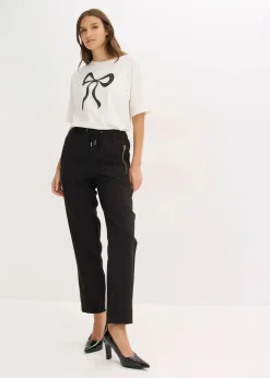 Damen bonprix Bekleidung·Kleider|Hosen|Schlupfhose mit Bequembund