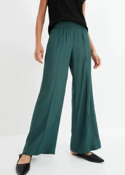 Online Schlupfhose aus fließender Viskos-Crêpe Damen Bekleidung·Kleider|Hosen