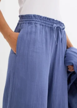 Damen bonprix Zweiteiler & Sets|Hosen|Schlupfhose aus luftigem Musselin