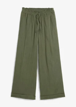 Damen bonprix Hosen|Zweiteiler & Sets|Schlupfhose aus luftigem Musselin