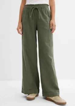 Damen bonprix Hosen|Zweiteiler & Sets|Schlupfhose aus luftigem Musselin