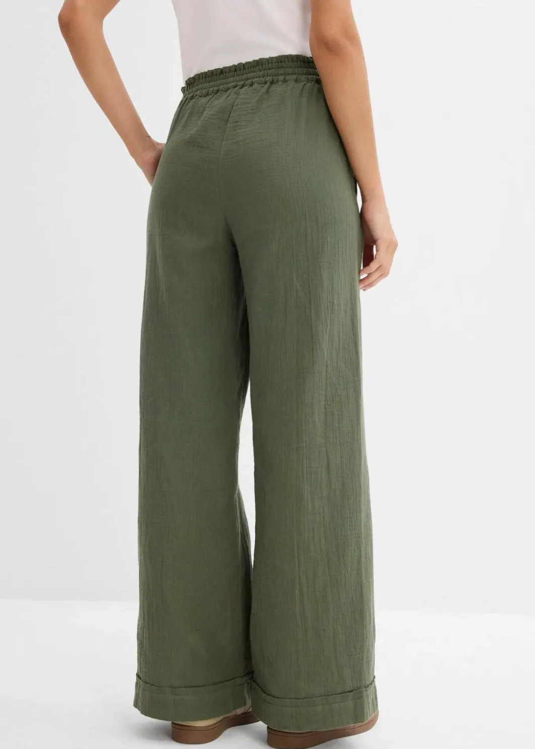Damen bonprix Hosen|Zweiteiler & Sets|Schlupfhose aus luftigem Musselin