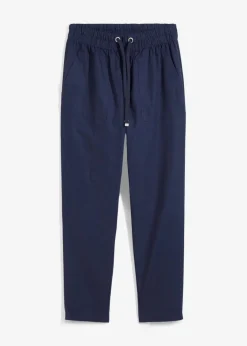 Discount Schlupfhose aus luftigem Leinen-Mix Damen Hosen