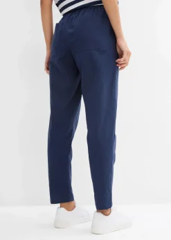 Discount Schlupfhose aus luftigem Leinen-Mix Damen Hosen