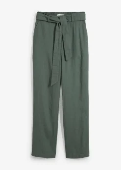 Damen bonprix Hosen|Schlupfhose aus luftigem Leinen-Viskose-Mix