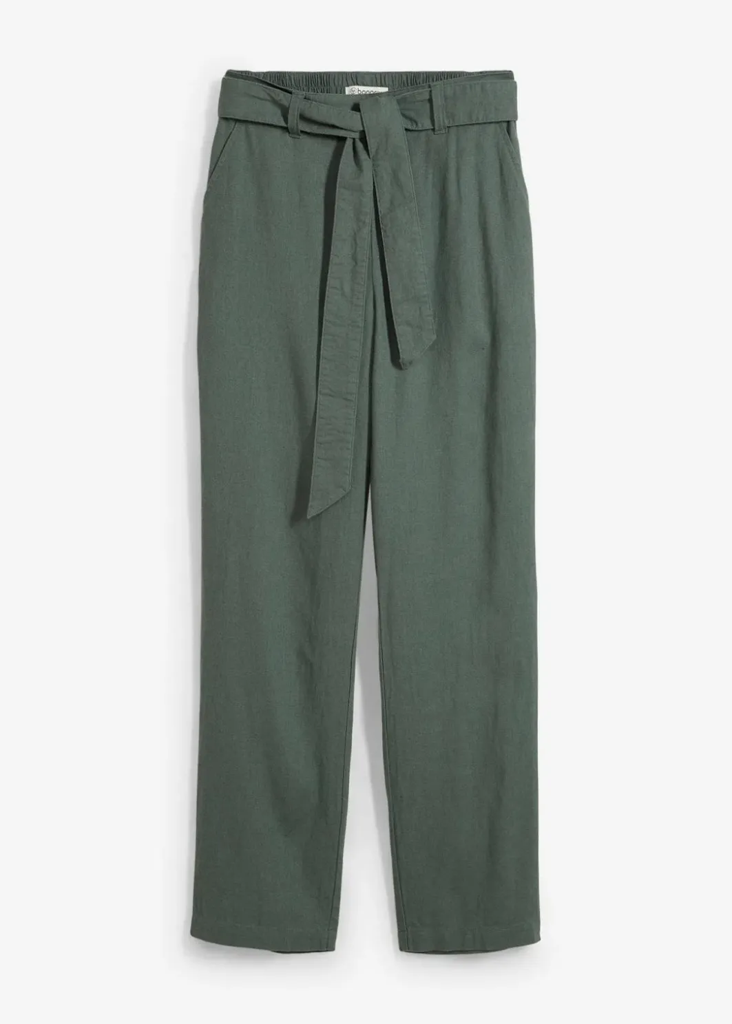 Damen bonprix Hosen|Schlupfhose aus luftigem Leinen-Viskose-Mix