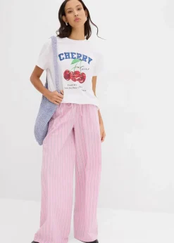 Damen bonprix Bekleidung·Kleider|Hosen|Schlupfhose aus reiner Baumwolle