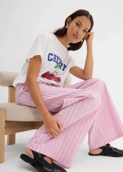 Damen bonprix Bekleidung·Kleider|Hosen|Schlupfhose aus reiner Baumwolle