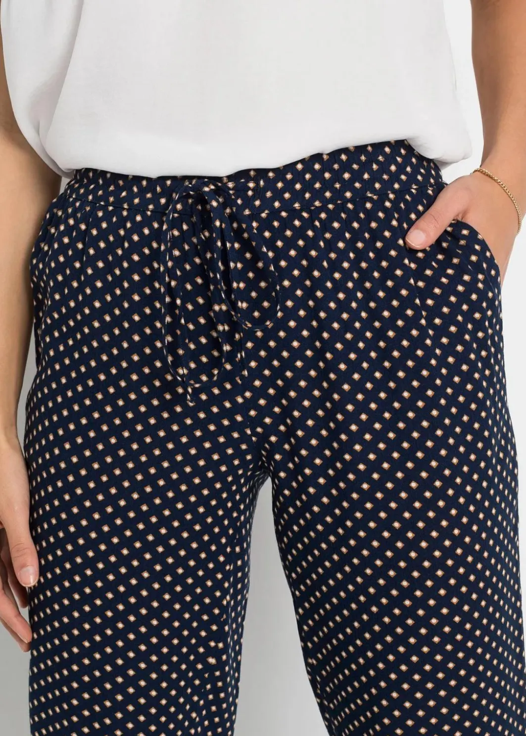 Damen bonprix Bekleidung·Kleider|Hosen|Schlupfhose aus reiner Viskose