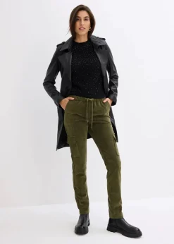 Damen bonprix Bekleidung·Kleider|Hosen|Schlupfhose aus Samt-Cord