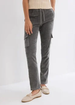 Schlupfhose aus Samt-Cord Damen Hosen|Bekleidung·Kleider